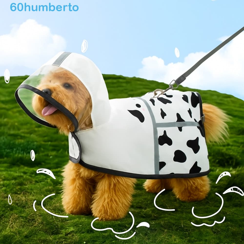 Capa De Chuva Com Capuz Para Cachorro HUMBERTO , Impermeável De Desenho Animado , Faixa Reflexiva
