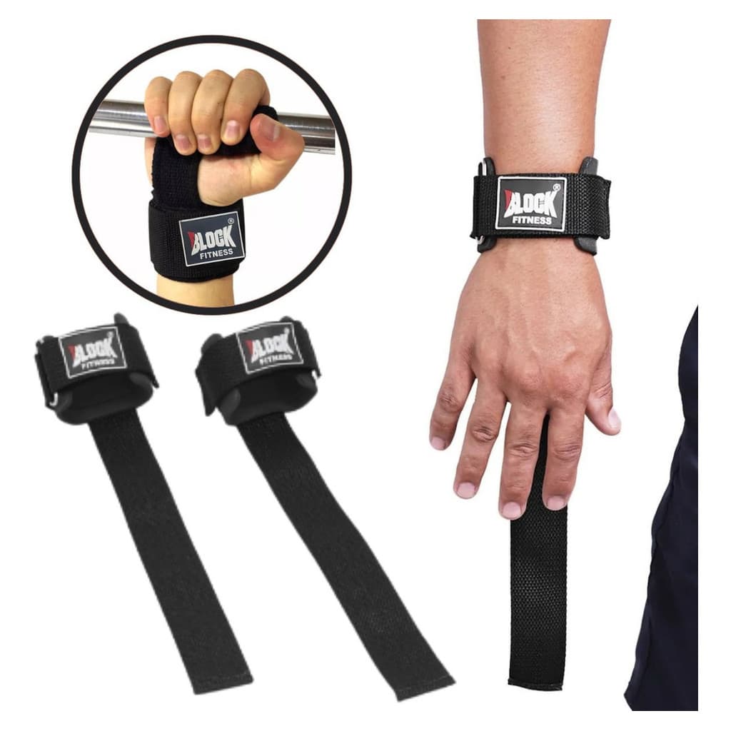 Fita Strap Tala Munhequeira Emborrachada Musculação Academia