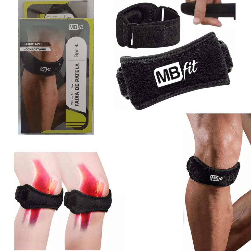 2 faixa tira sub patelar joelho tendinite patela hidrolight joelheira esporte ajustável