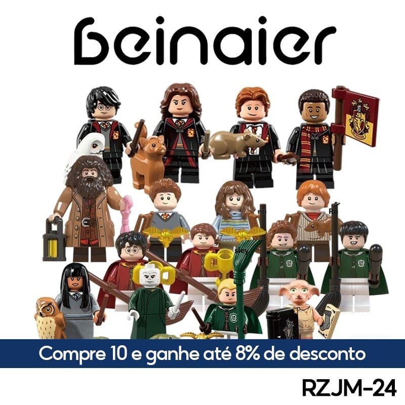 Mini bonecos, brinquedos de blocos de construção compatíveis com bonecos Lego (RZJM-24)