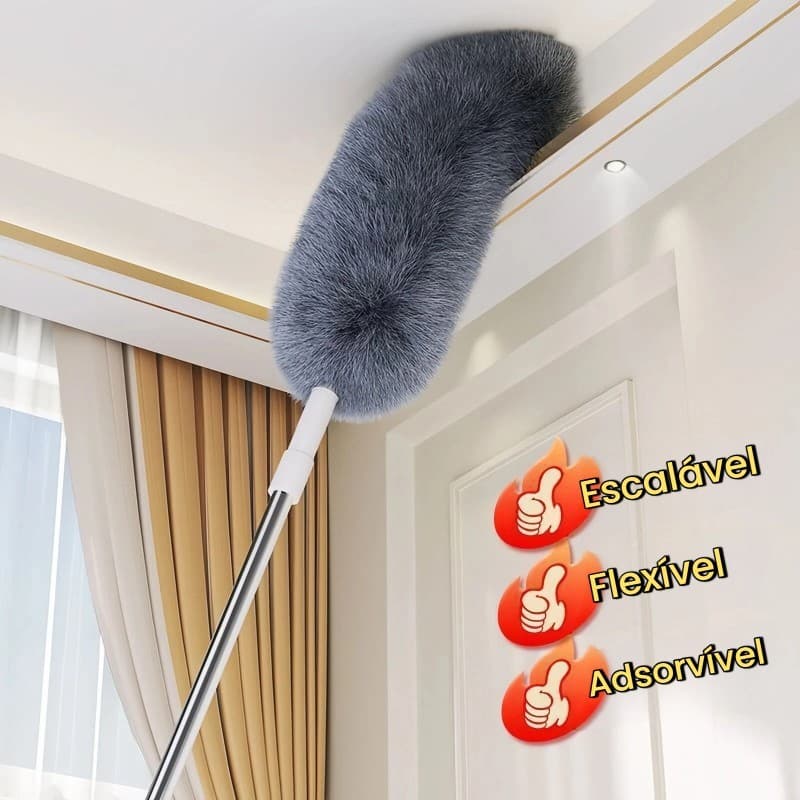 Espanador de 280cm para Limpeza de Poeira – Dobrável, Telescópico e Ajustável