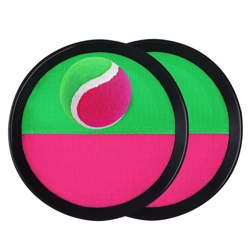 Kit Raquete Velcro Bola - Jogar ao Ar Livre Esporte Infantil Pais Filhos Férias Verão Bolinha