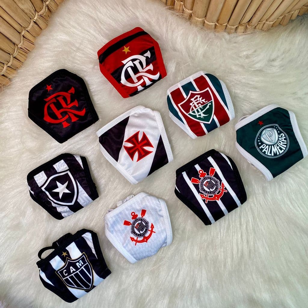 Calcinha de Time Variados Fio Dental Tamanho único com Regulagem