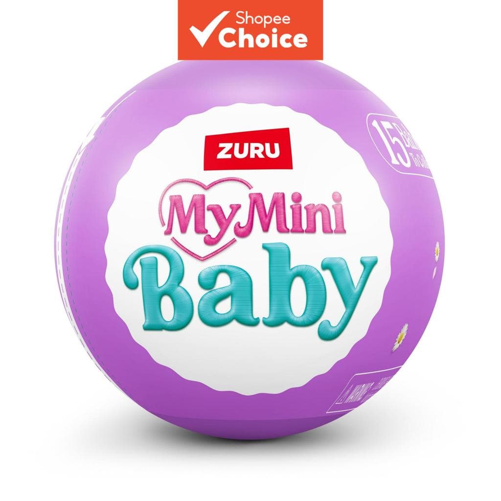 ZURU My Mini Baby Surprise Egg Conjunto De Caixa Cega De Páscoa Brinquedo Cápsula Roxa Com 15 Bolos Orgânicos Para Menin