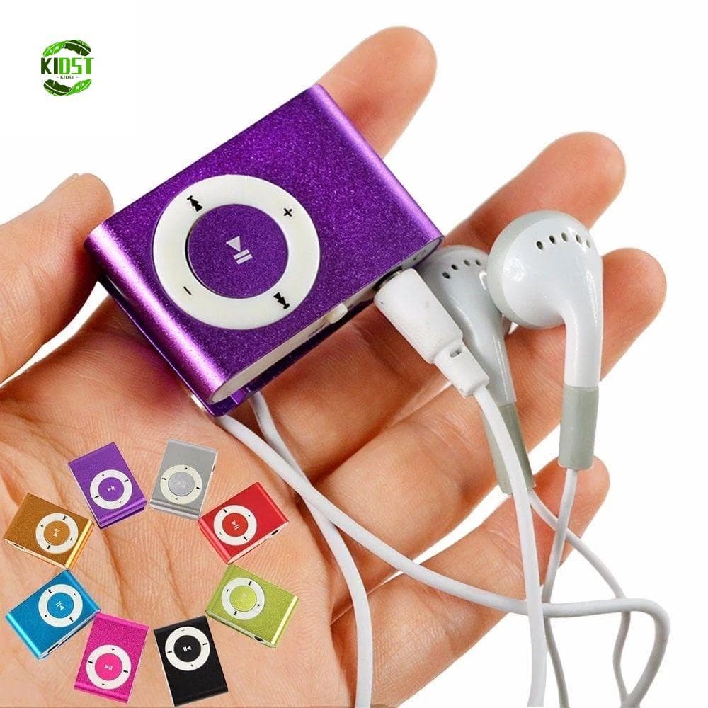KIDST Clip MP3 Fashion Portátil Media Player Metal 3.5mm Espelho Music