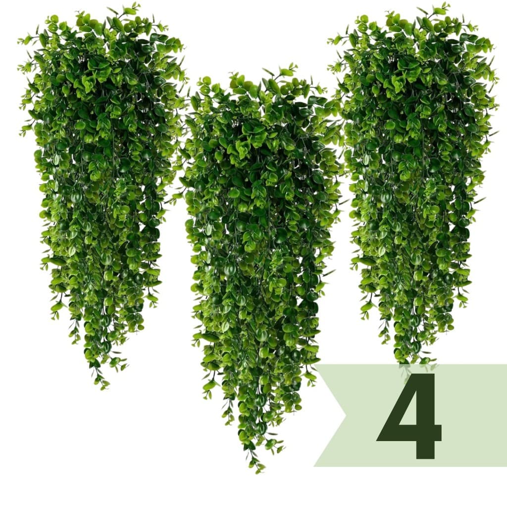 Planta Eucalipto Decoração Pendente Samambaia Artificial Realista