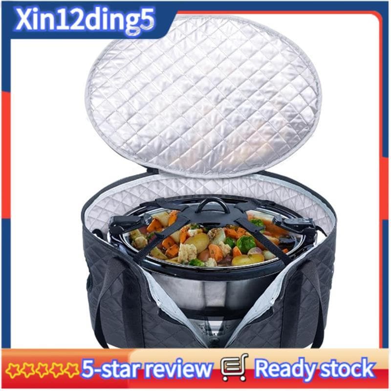 Estojo De Transporte Para Fogão Lento Transportador De 6 A 8 Quartos Comida Quente E Sacola De Praia Hamlton