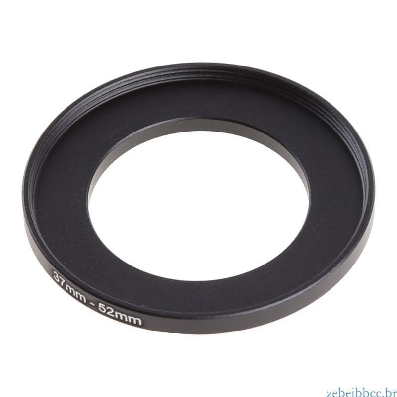 zebeibbcbr Metal Step Up Anéis Adaptador Lente Alumínio Filtro 37mm-52mm Fotografia