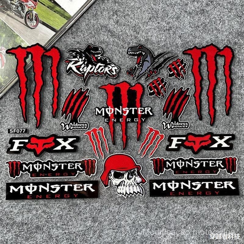 Adesivo Refletivo de Garra Mágica para Modificação de Motocicletas Kawasaki e Veículos Elétricos, Garra Fantasma Adesiva