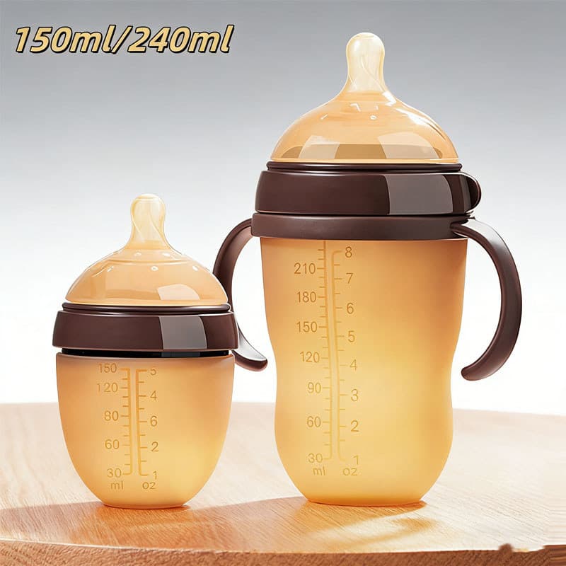 Mamadeira Silicone Anti-cólica Bebê Livre de BPA 150ml 240ml Imita o Peito