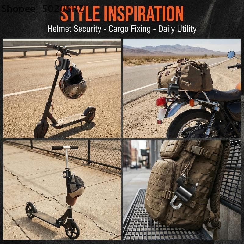 [THEBR] 1 Conjunto De Montagem No Guiador Para Motocicleta , Elétrica , Segurança Universal , Metal , Lo , Capacete Anti