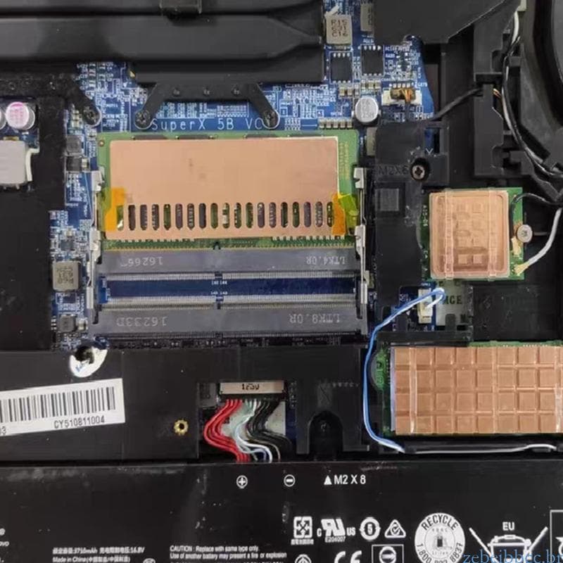 zebeibbcbr Para Laptop Memória Dissipador Calor Refrigerador Ultrafino 2 Peças