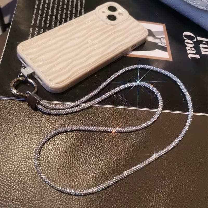 Cordão De Ombro Transversal De Segurança Bolsa Alça Celular Pescoço De Uso Fácil Estilo Moda Porta-Chaves Sling Case