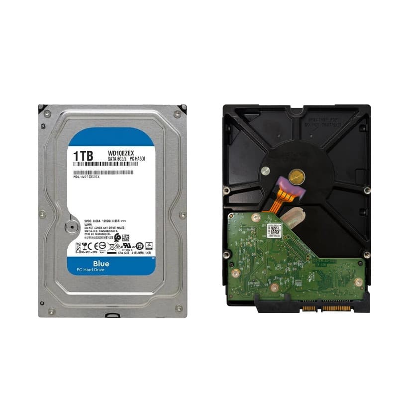 Trabalhando Usado Série Azul 3.5 \ " SATA III 5400 RPM Disco Rígido Externo 1 Tb 2 4 6 Para Computador Desktop