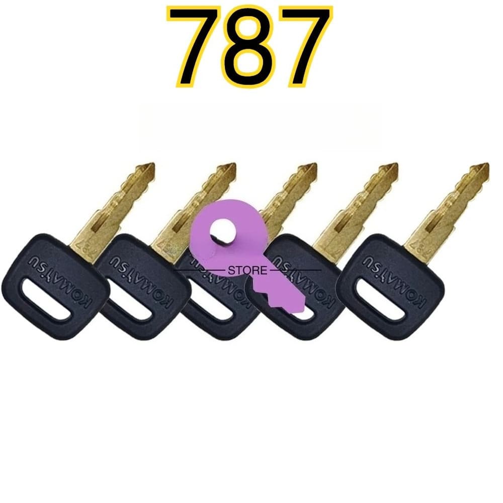 10/5/1 Pçs Novo Komatsu 787 Para Equipamentos Pesados Preto Lidar Com Chave Escavadeira Bulldozer Carregador Retroescava