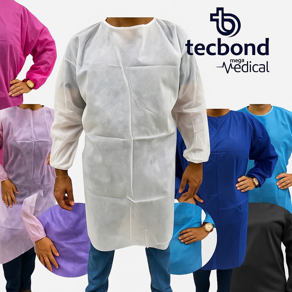 Avental Descartável TNT 30g com ANVISA – 1,40x1,10 – Várias Cores Vibrantes – Envio Rápido