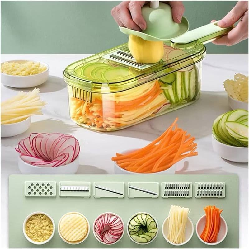 Cortador, Fatiador e Ralador Manual Multifuncional De Legumes e Alimentos 4 em 1 ENVIO IMEDIATO