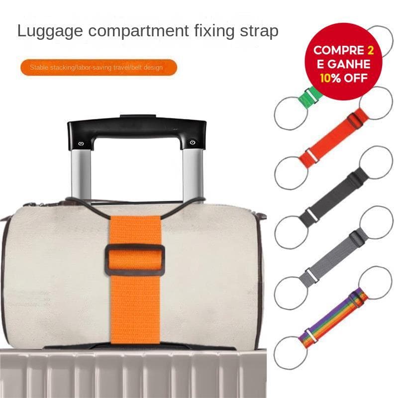  Alça de Bagagem - Cinto Elástico de Fixação para Viagem