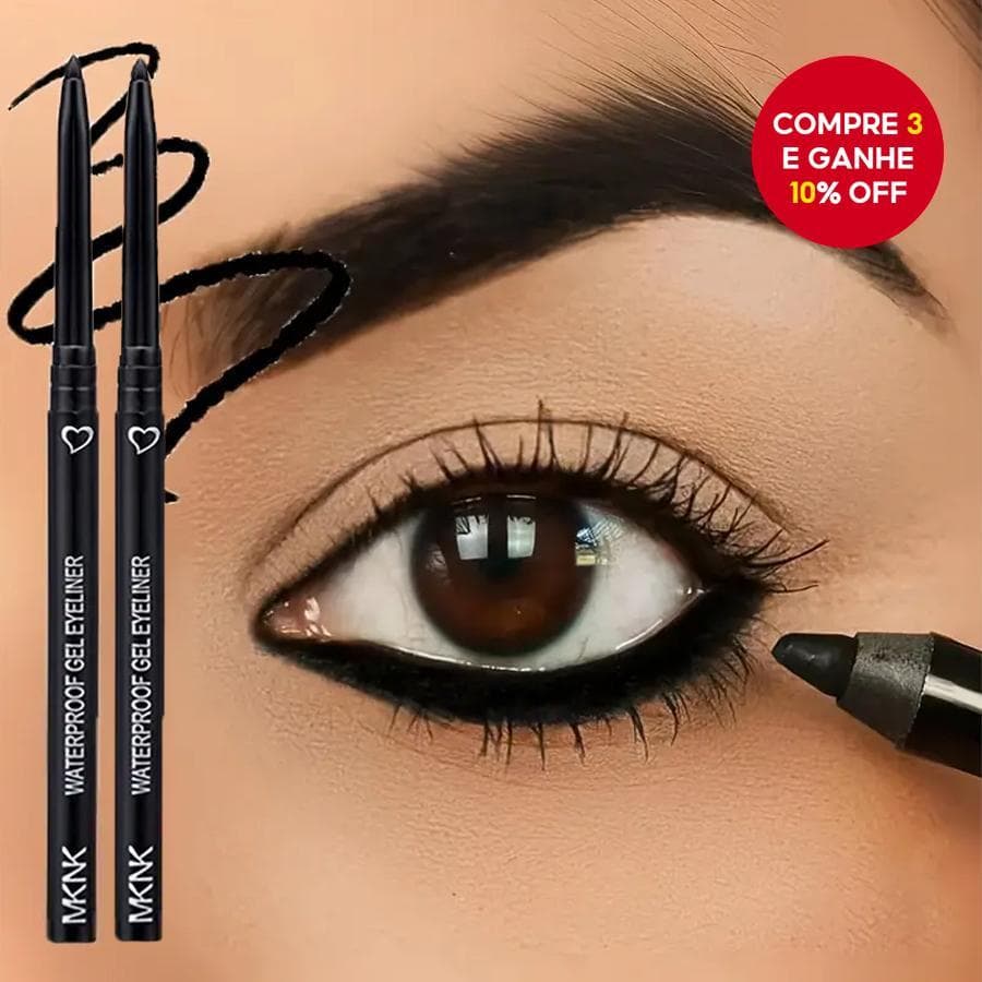 Lápis De Gel Delineador À Prova D'água De 1 Unidade , Caneta Para Pálpebras Marrom Delineadora Macia E Fácil De Usar Com