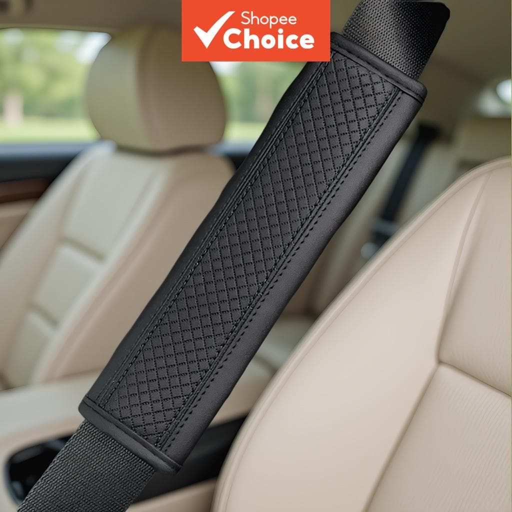 Cuidados Interiores PU Couro Cinto De Segurança Do Carro Protetor Capa Almofada De Ombro Decoração