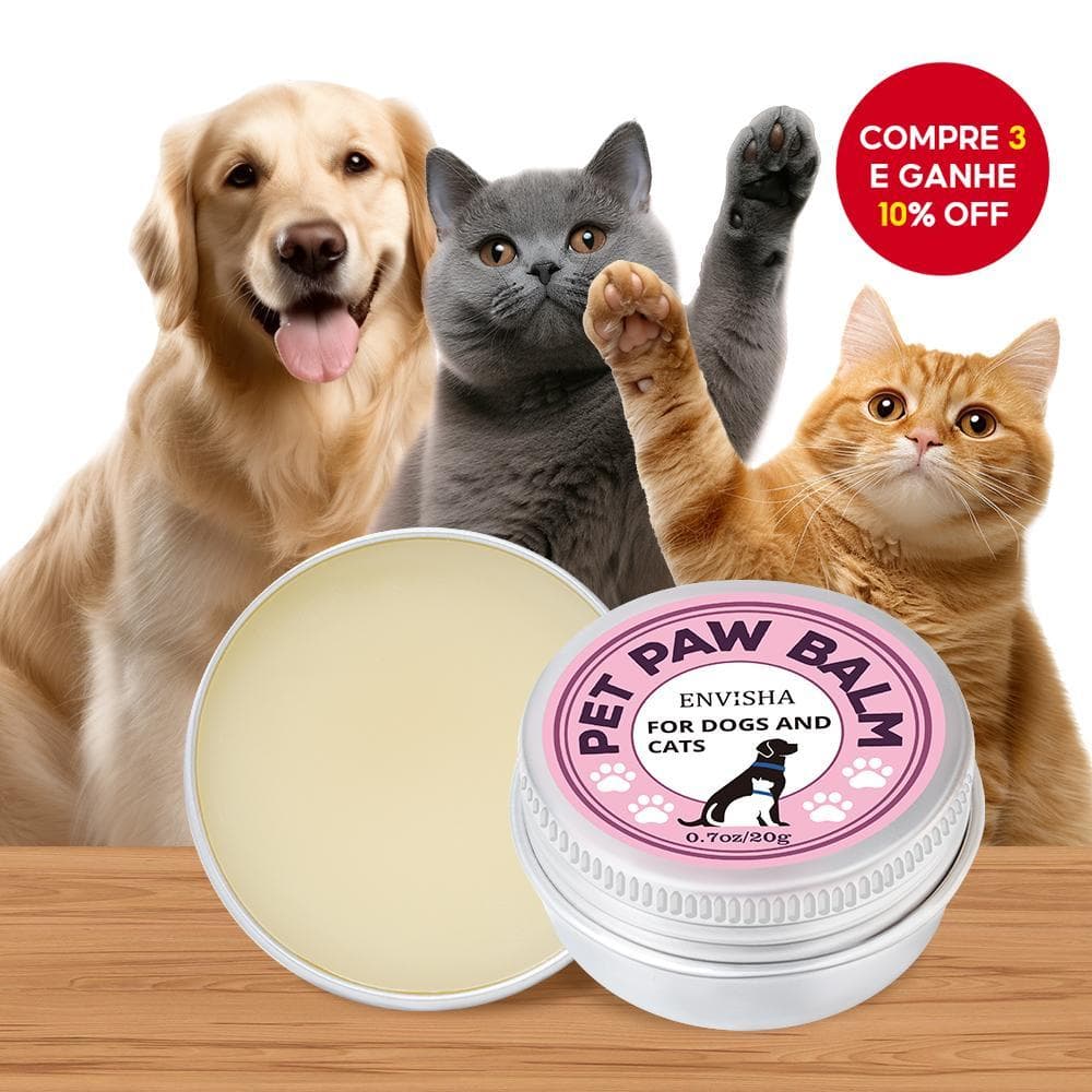  Bálsamo para Patas e Nariz de Cães à Prova de Lambidas com Óleo de Coco | Hidratante e Calmante 100% Natural para