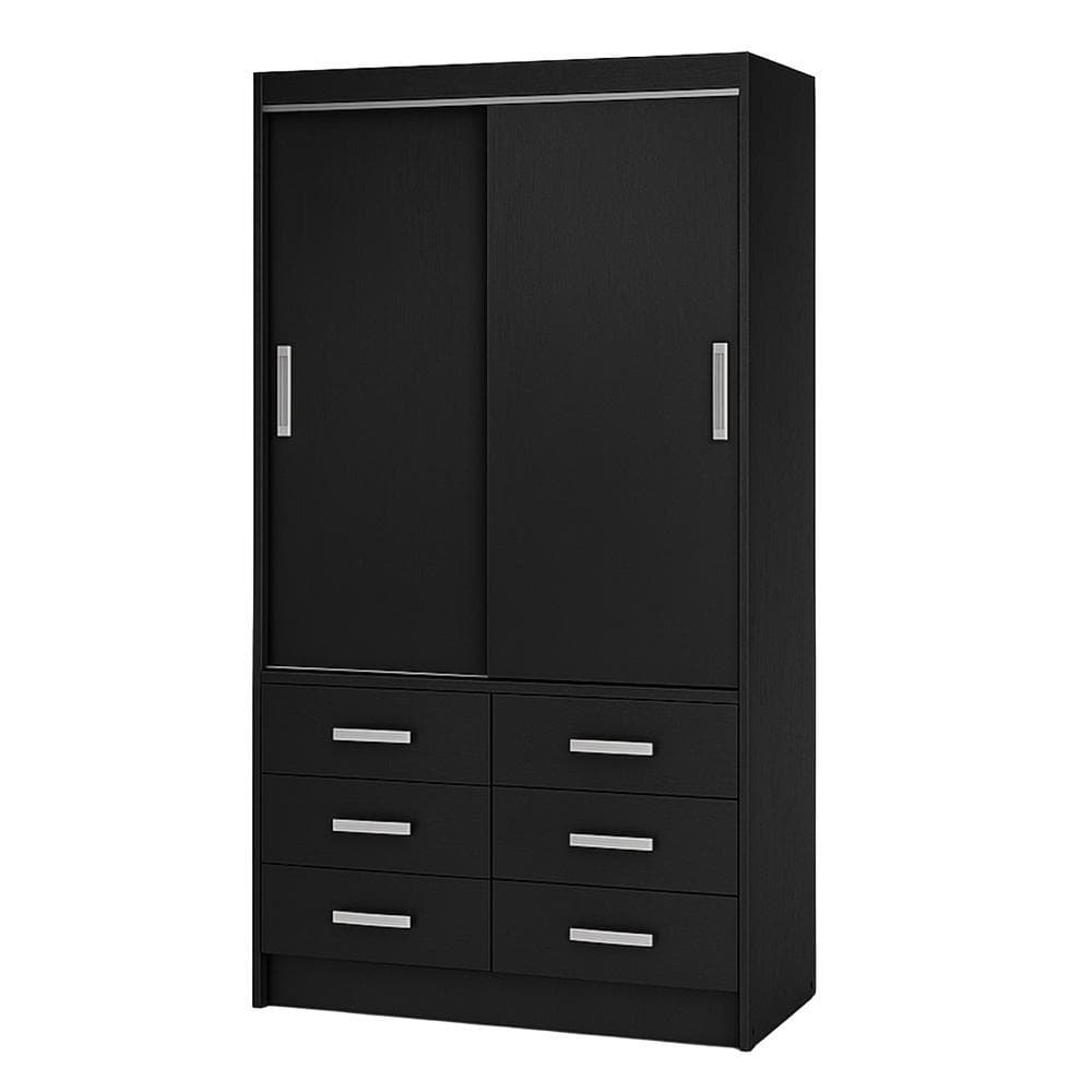 Guarda Roupa Casal Veneza Premium 2 Portas de Correr 6 Gavetas