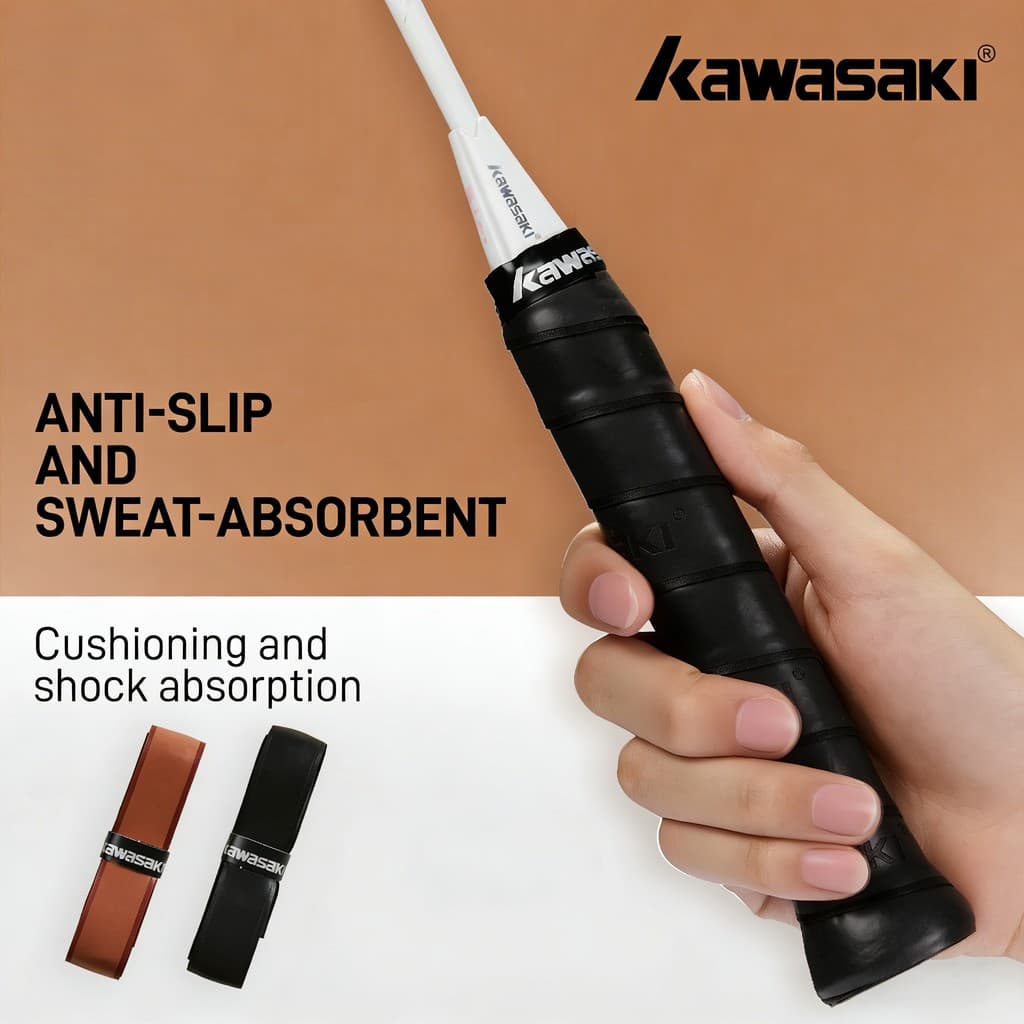 Kawasaki 1 Peça Overgrip Extra Grosso Pickleball Paddle Grip Aperto De Mão Badminton Tênis B15 & B16 Cola Durável Faixa 
