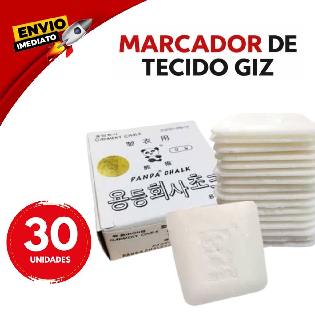 Kit Giz Panda Marcador de Tecido Costura Alfaiataria Patchwork Giz Para Tecido Costureira