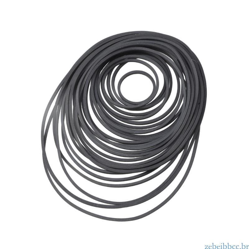 zebeibbcbr 30 Peças Cinto Borracha Quadrado Para Reparos Deck 1 2 Mm Largura 30-135