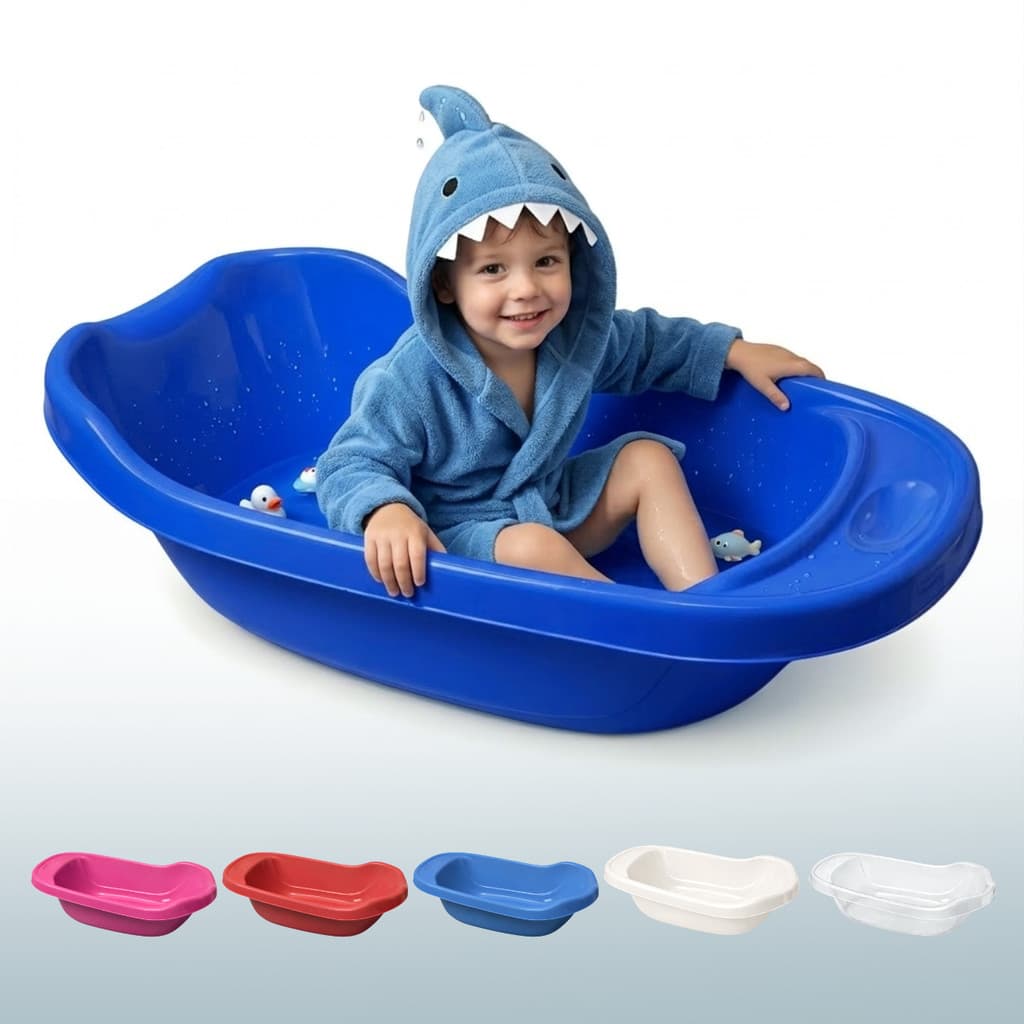 Banheira Grande Bebê Infantil 35 Litros Para Tomar Bainho Confortável Resistente