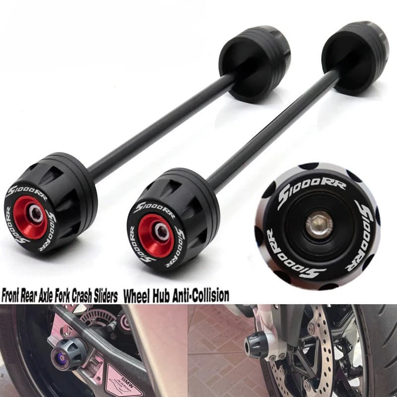 Para BMW S1000RR S1000R S1000XR 2019-2022 Eixo Dianteiro Traseiro Garfo Acidente Slider Moto Roda Protetor S1000 R RR XR