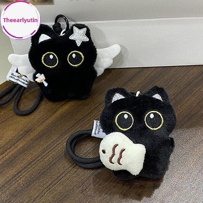 theearlyutin Bonito Pelúcia Olhos Grandes Bla Gato Boneca Pingente Menina Bapa Pingentes Casal Saco Chaveiro Telefone En
