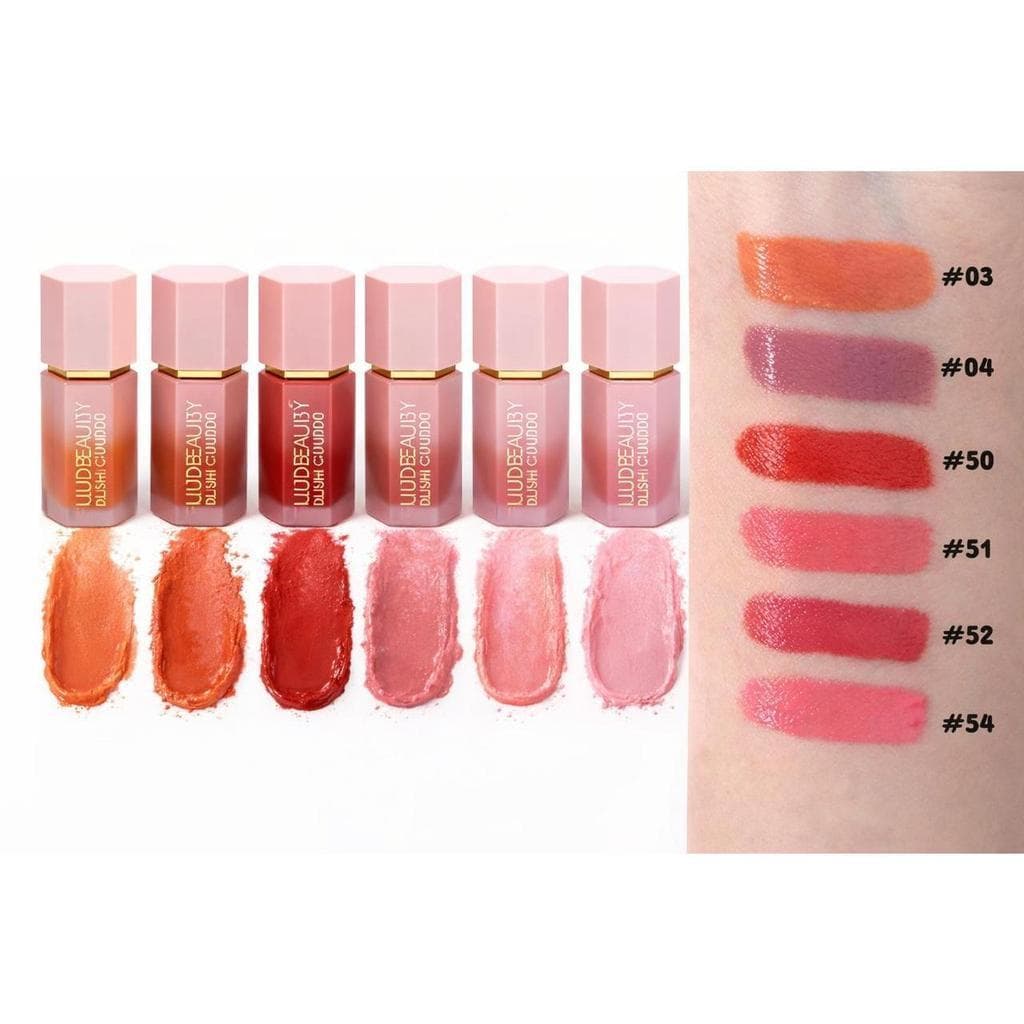 Kit 6 Blush Líquido Tons Variados Efeito Rosado Natural