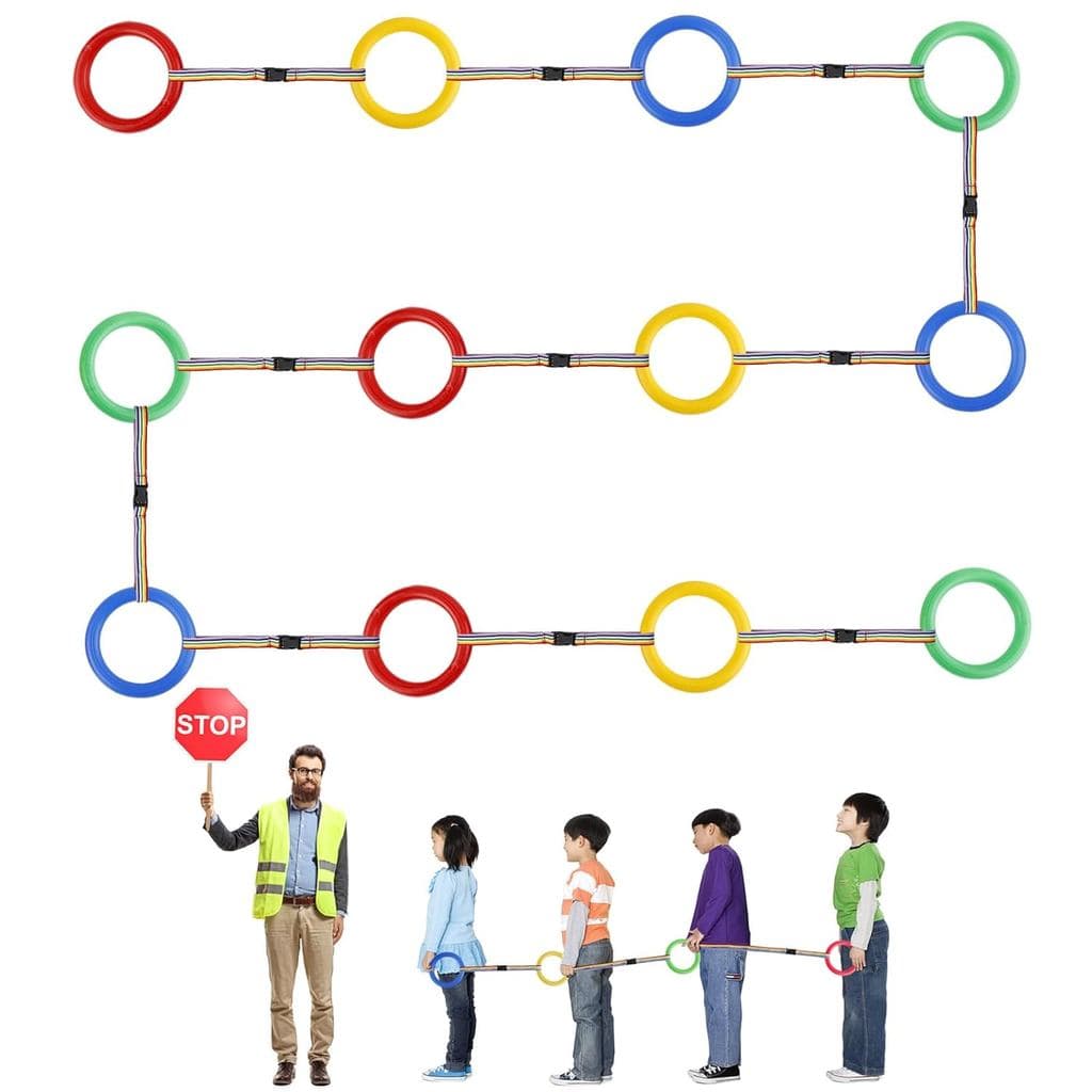 12 peças de cordas de caminhada para crianças pequenas, corda de transição destacável para crianças, corda de caminhada 