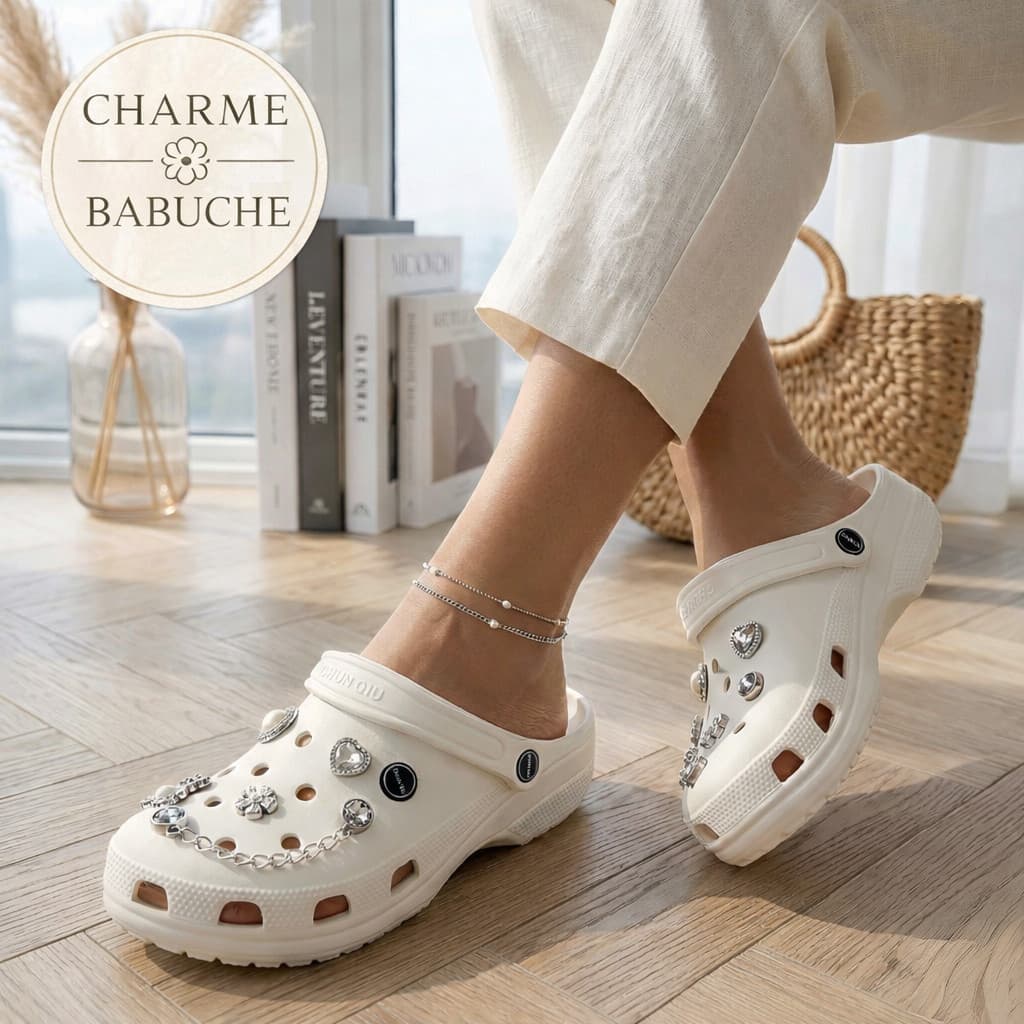 Babuche Feminino EVA com Apliques (Envio Aleatório), Leve, Confortável e Antiderrapante