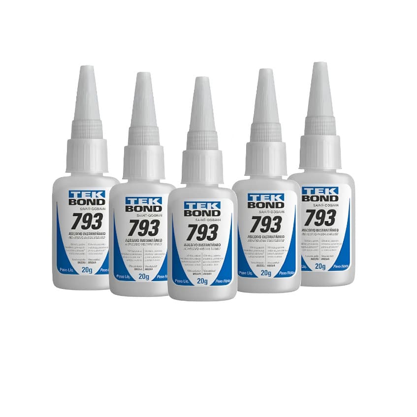 Kit 3/5/12 Cola Instantânea 793 20g Tek Bond Artesanato Acrigel Unha Postiça (S27)