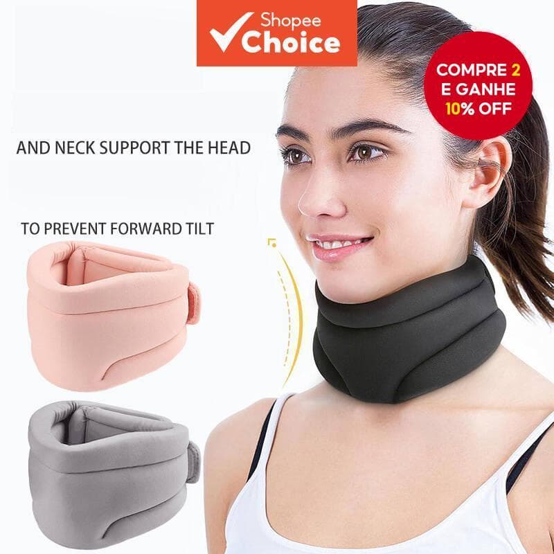 Colar Cervical Com Suporte Ajustável , Espuma Macia , Alívio Da Dor Para Dormir , Viagens , Escritório