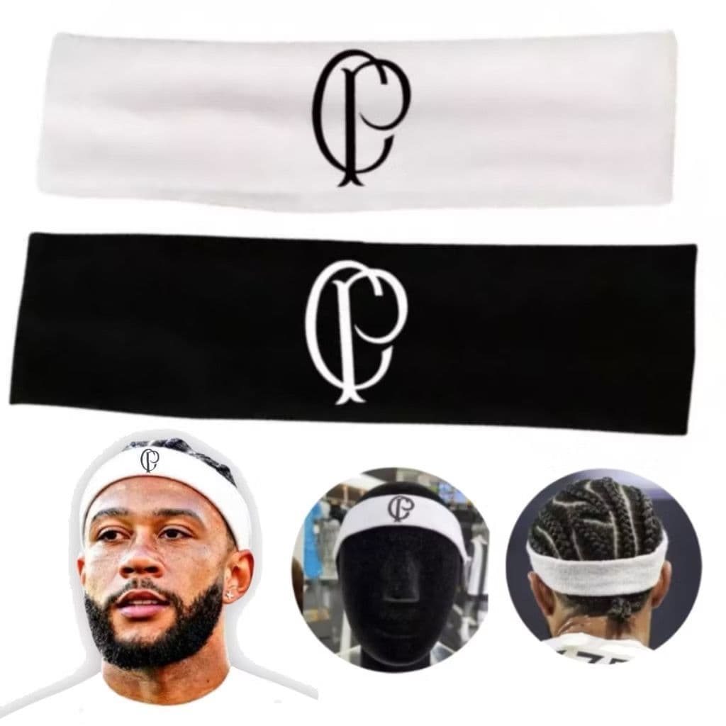 Faixas de Cabelo Memphis Depay para Treino com Tecido Helanca Premium Envio imediato