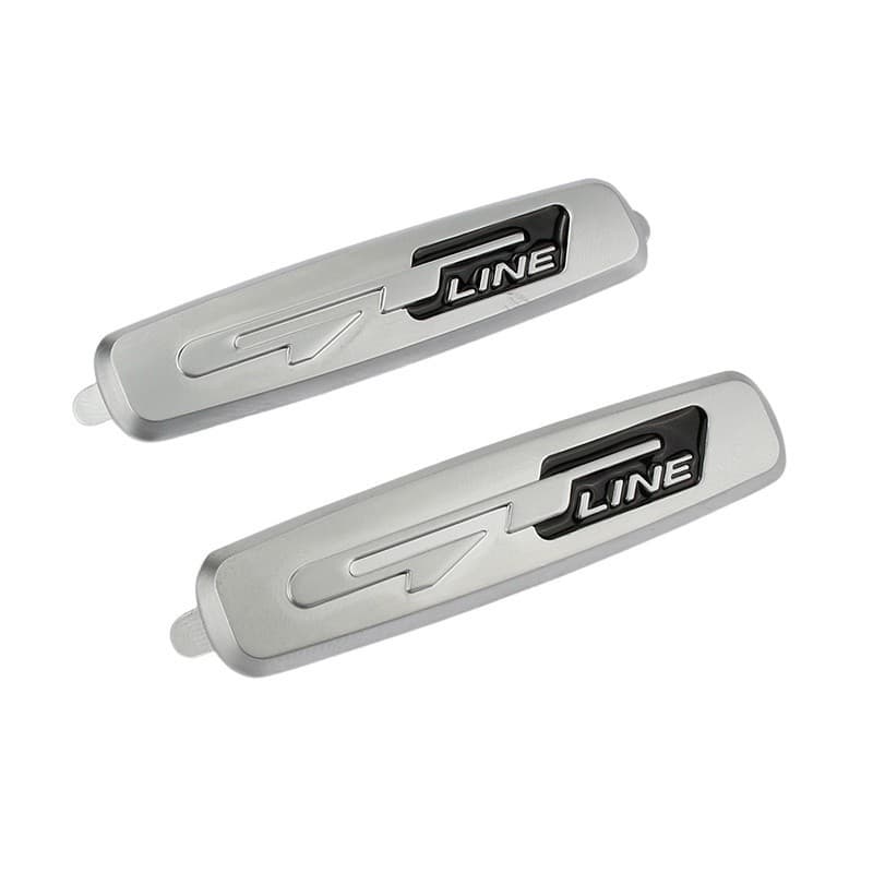 1 Metal Kia GT Linha Logotipo Do Assento Tapete De Pé Carro GTline Líder Inteligente Correndo K3K4K5 Stinger Etiqueta De