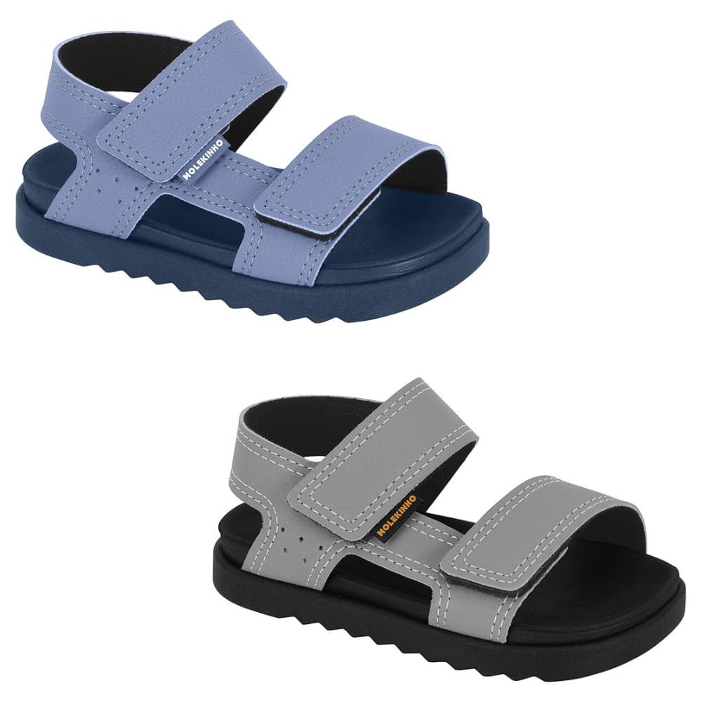 Papete Sandália Infantil Velcro Macio Molekinho