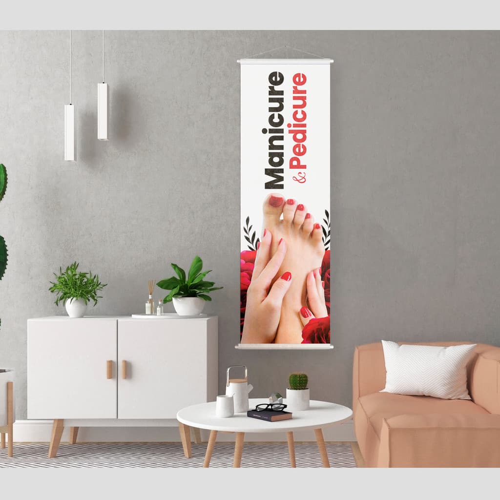 Banner Manicure E Pedicure Salão 1 x 0,30 Mod 2