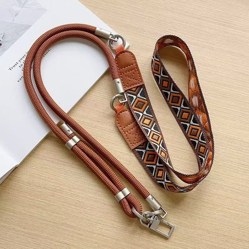 Série De Montanha Ao Ar Livre Fivela Dupla Cordão Do Telefone Móvel Ajustável Crossbody Multifuncional Ombro Volta Câmer