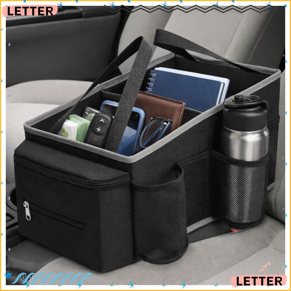 Organizador De Assento De Carro Carta , Armazenamento Interior Durável De Grande Capacidade , Saco De Porta-Malas Dobráv