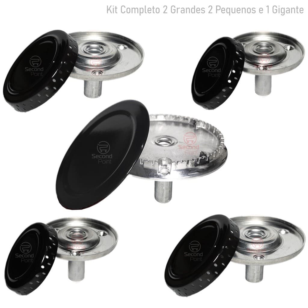 Espalhadores 5 Bocas Queimadores Atlas Mônaco Grécia 5 bocas 2 pequenos 2 grandes 1 gigante