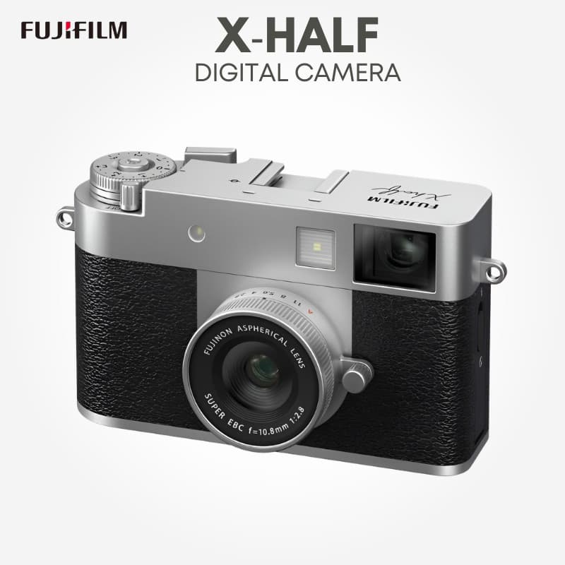 FUJIFILM Compact Digital Camera X-Half Silver F X-HF1-S JP Bilingual