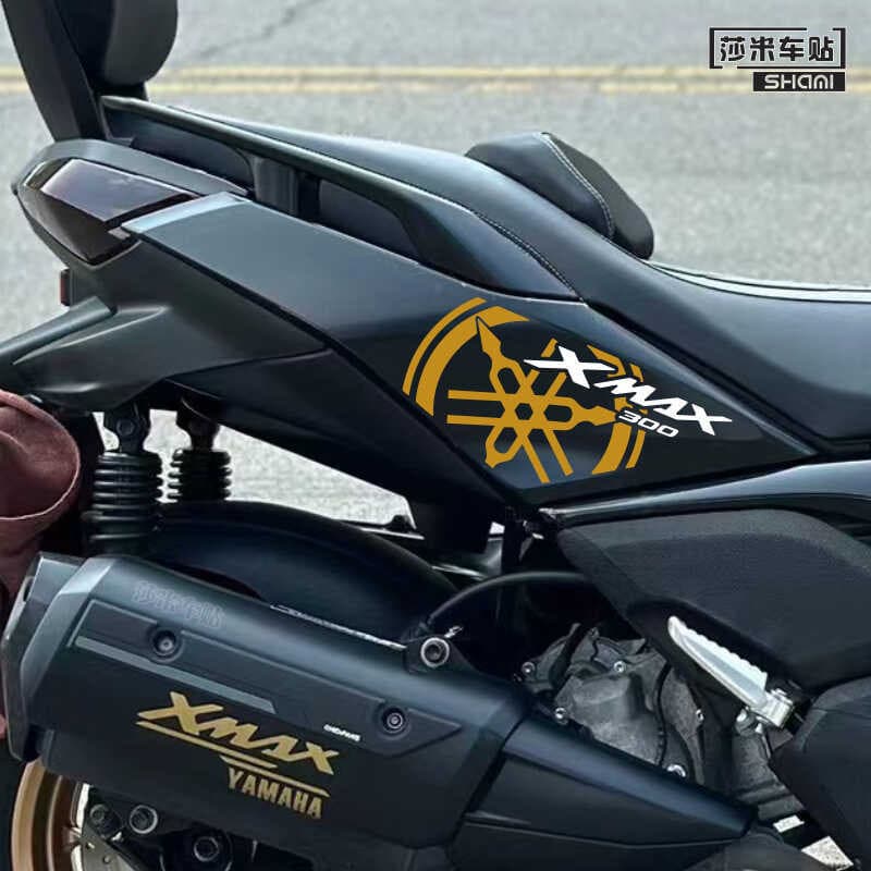 Adequado Para 23 Yamaha XMAX300 Adesivos Latte Decalques Modificados De Carro Impressão Proteção Do Corpo Versão Flores 