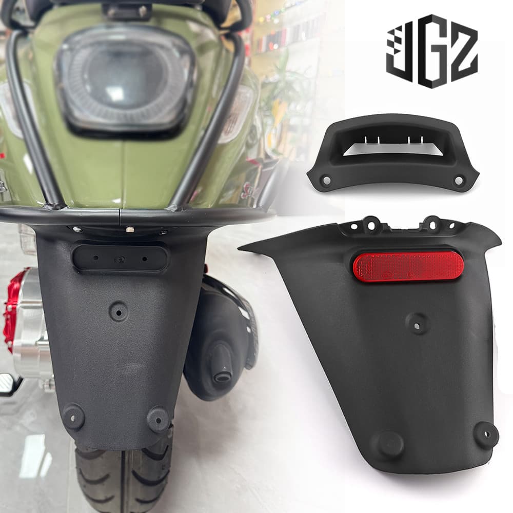 Fender Para Vespa Sprint Primavera 150 2013-2024 2025 2026 Paralama Traseiro Com Almofada Refletor Vermelho