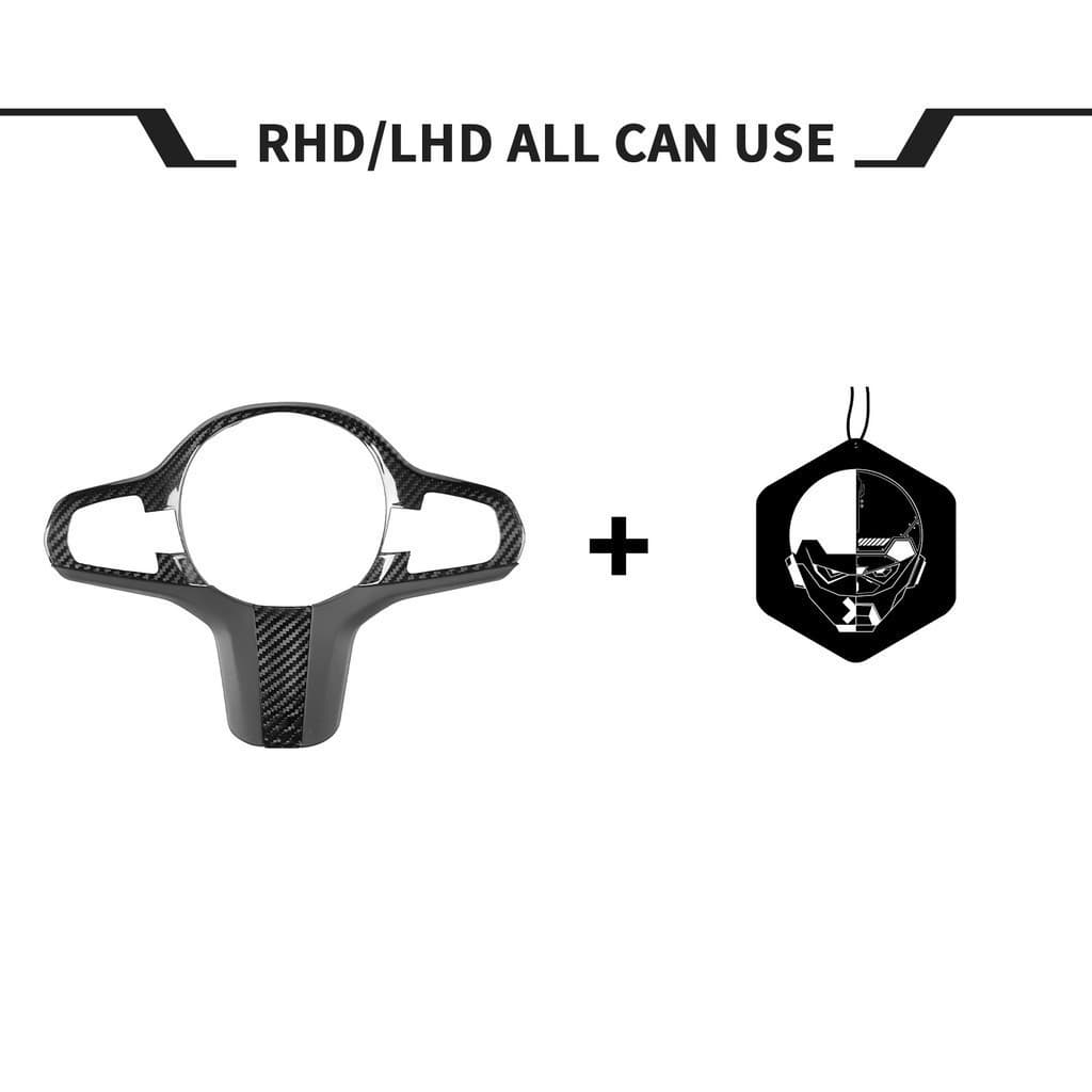 Adequado Para BMW/5 Modelos 7 F90M5X3MX4M Fibra De Carbono Placa De Cobertura Do Volante Peças De Automóvel Decoração Ca