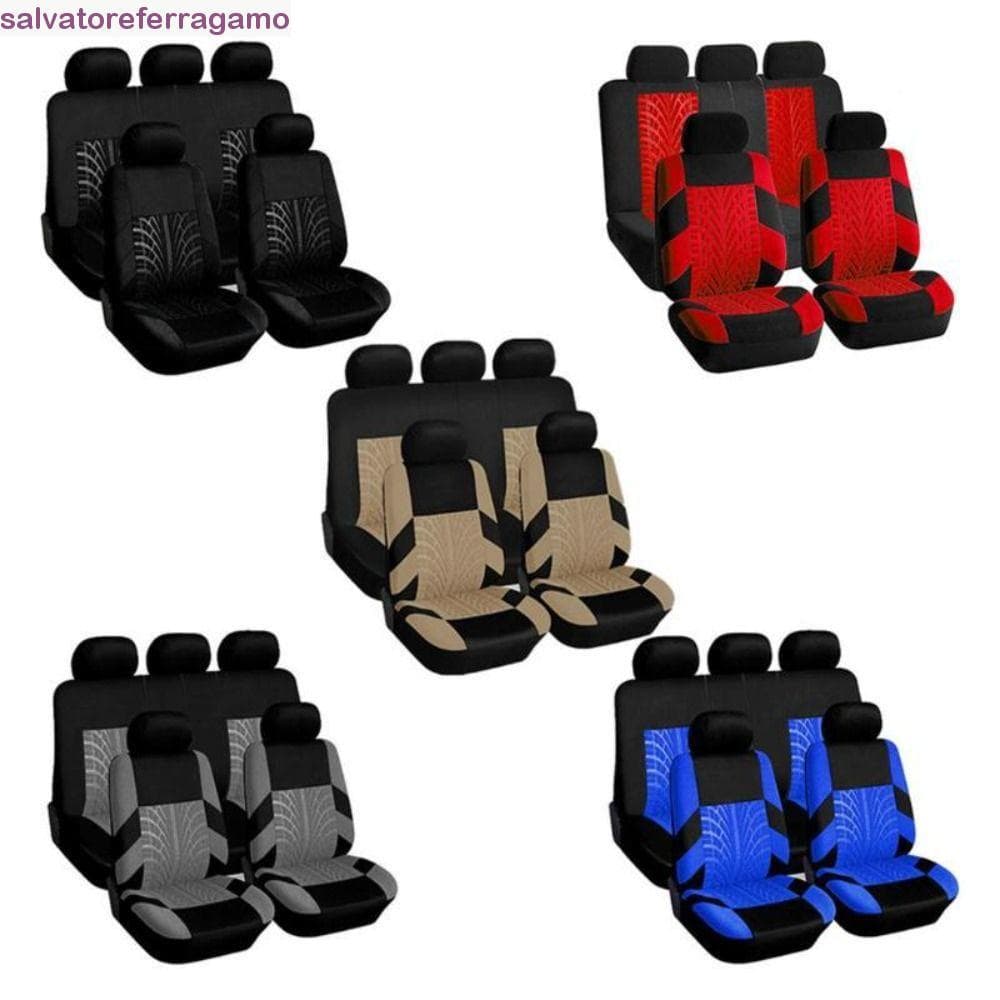 Almofada De Assento De Carro SALVATOREFERRAGAMO 1 Conjunto Detalhe Interior Estilo Pista De Pneu Traseira Automática