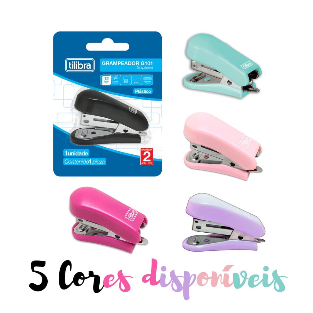 Grampeador Mini 12 Folhas Tilibra